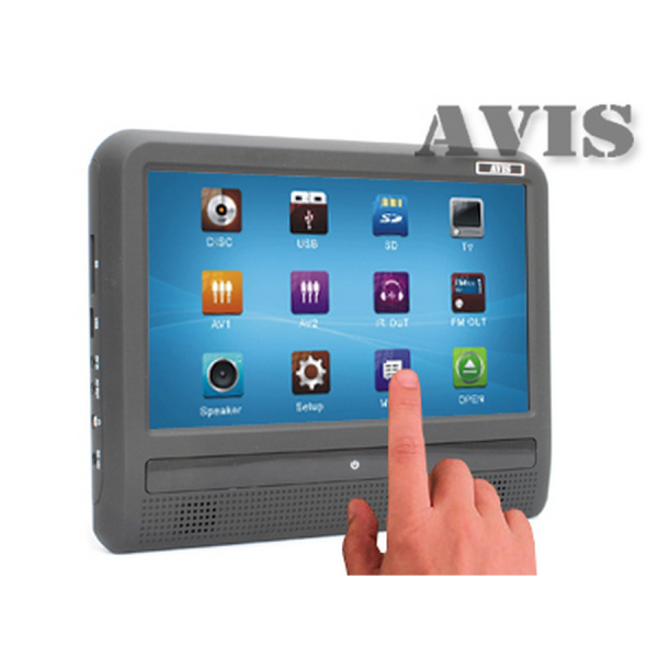 Купить Навесной монитор с сенсорным дисплеем 10,1" Навесной монитор с DVD и сенсорным управлением Avel AVS0933T (Черный)